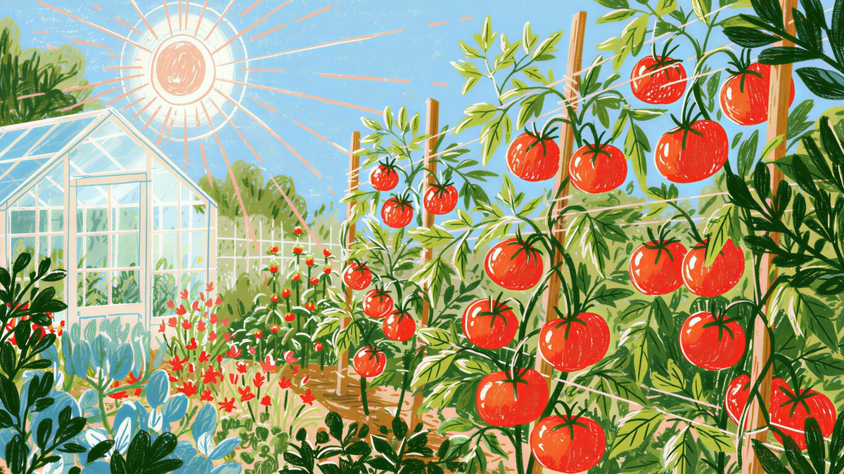 Sunny Tomato Garden artwork
