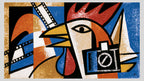 Cubist Rooster Film Strip artwork