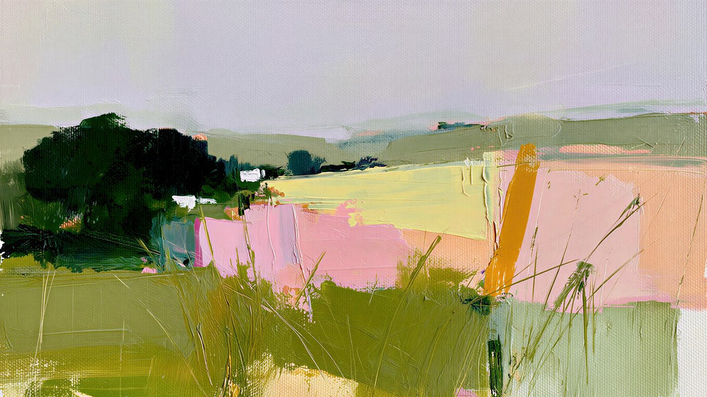 Abstract Countryside Fields artwork