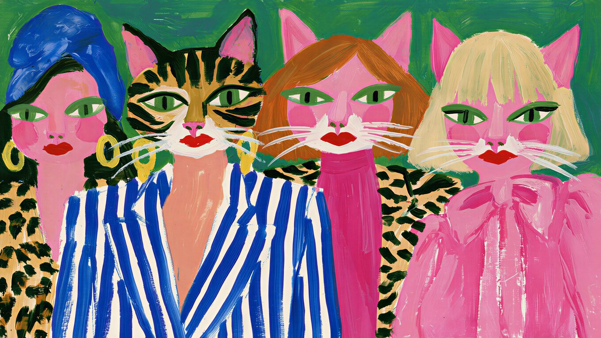 Cat Head Ladies artwork