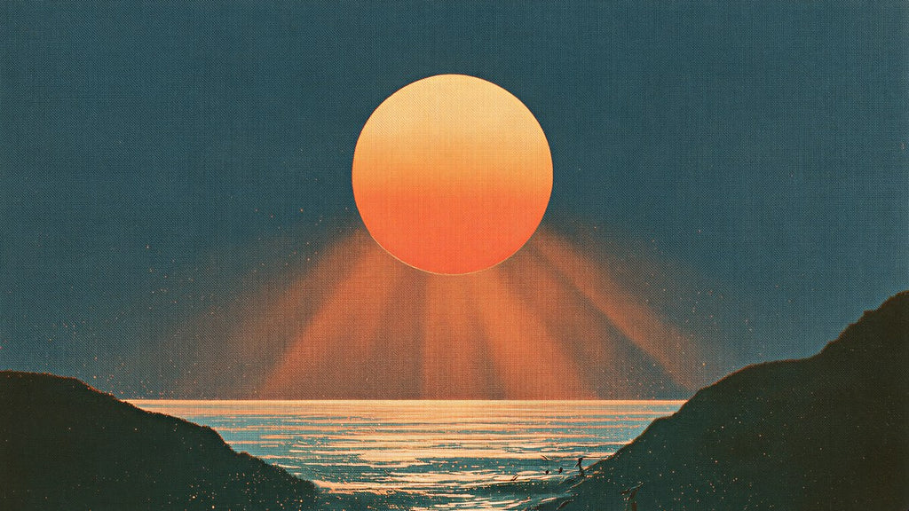 Sunset Sea Cove artwork