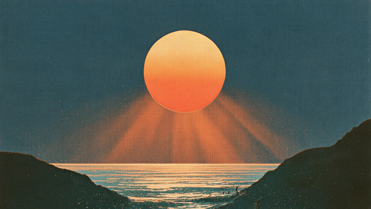 Sunset Sea Cove artwork