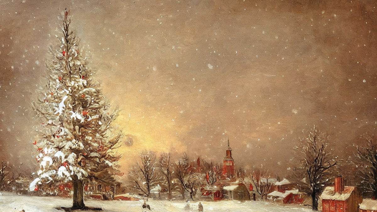 Lone Snowy Tree artwork