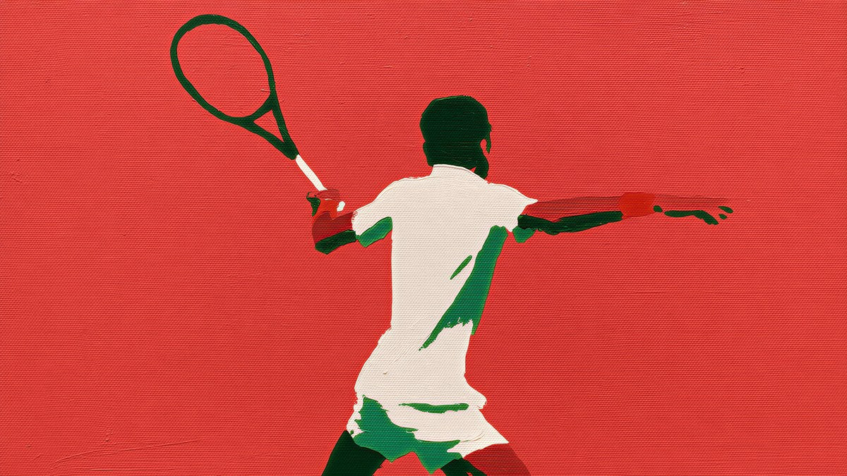 Tennis Swing Silhouette artwork