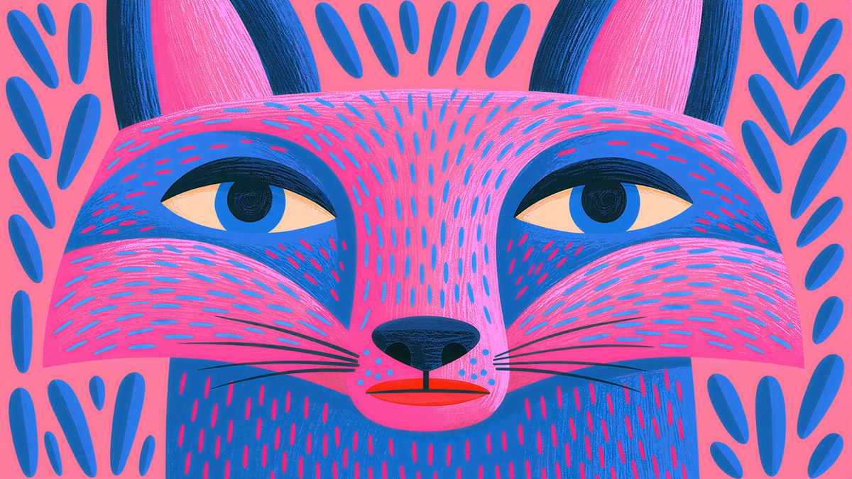 Dotted Folk Fox artwork