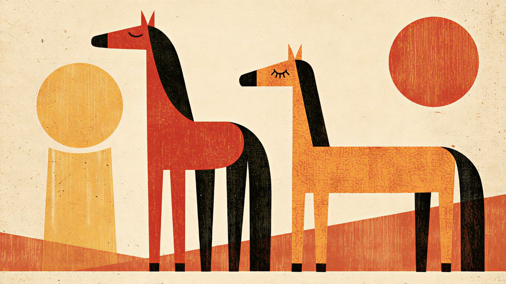 Two Horses Two Suns artwork