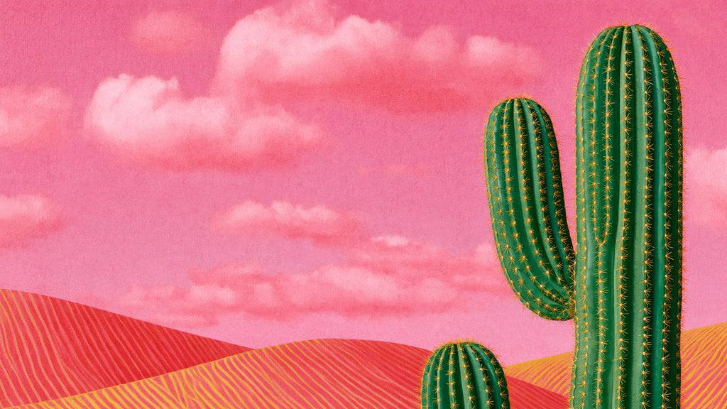 Saguaro Under Pink Sky artwork