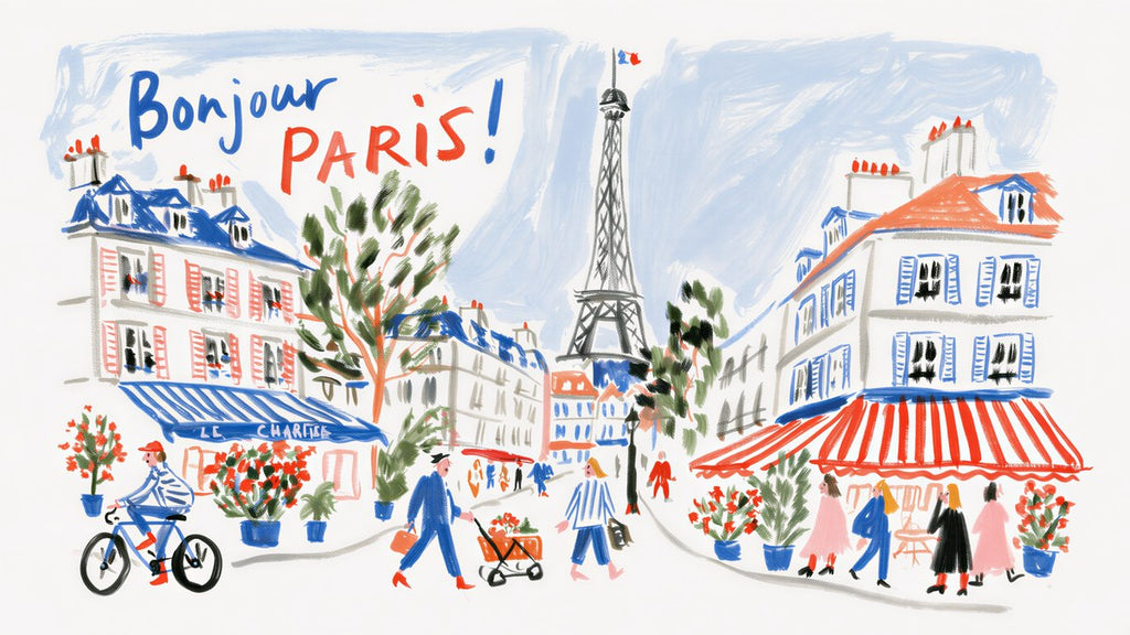 Bonjour Paris Street artwork