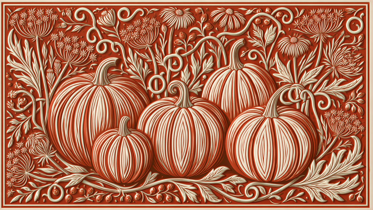 Folk Pumpkin Relief artwork