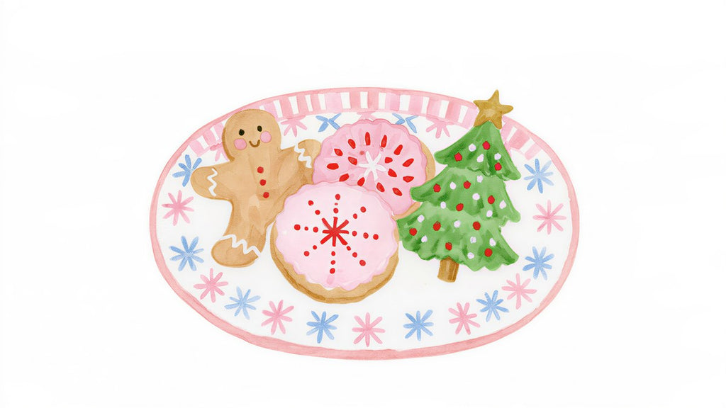 Gingerbread Cookie Plate artwork