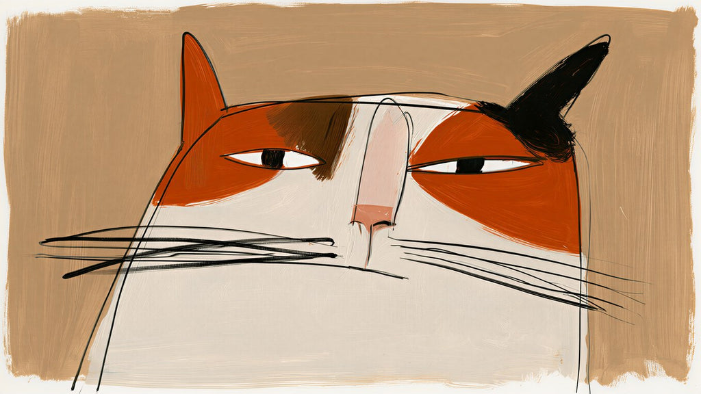Side Eye Calico Cat artwork
