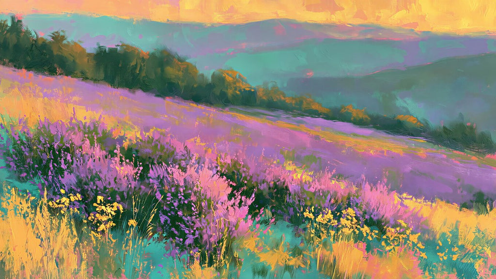 Purple Heather Hills artwork