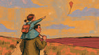 Father Daughter Kite artwork