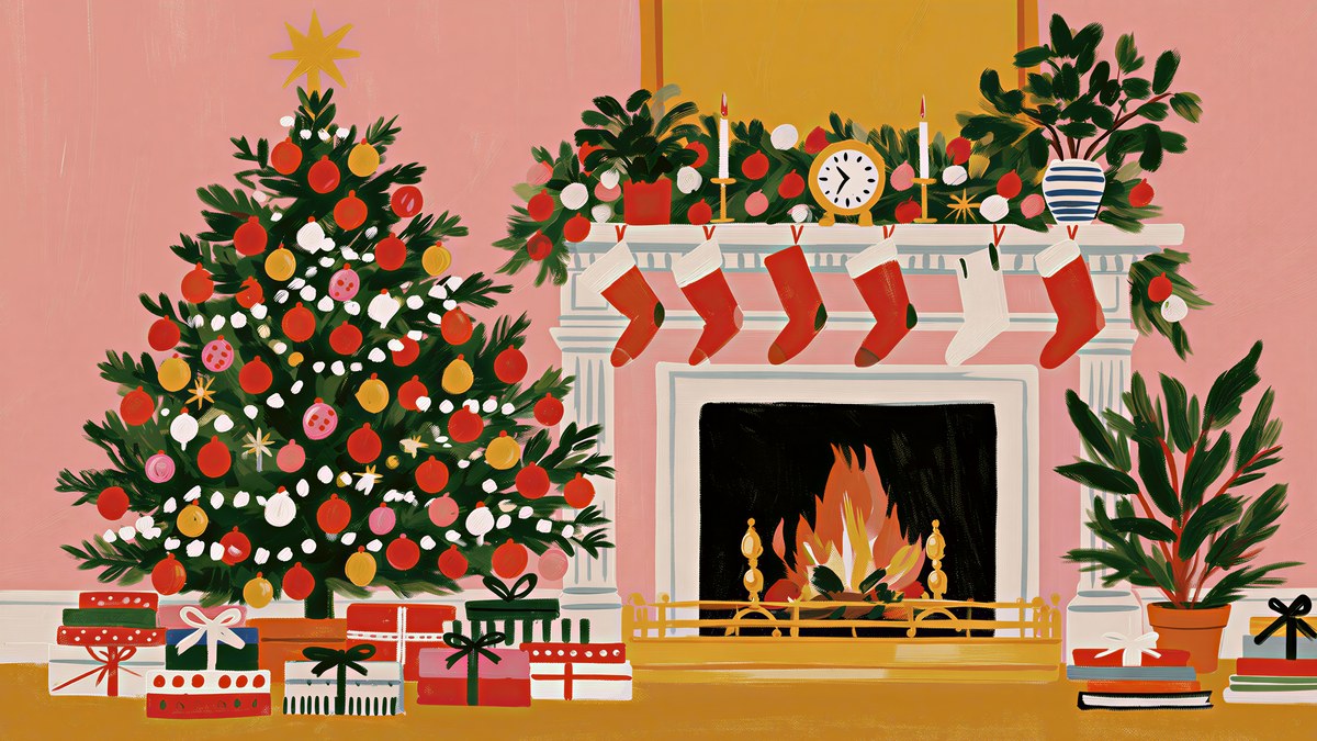 Pink Wall Fireside artwork