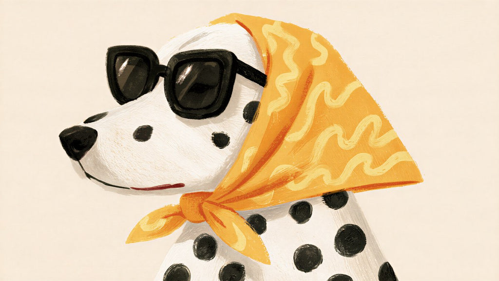 Dalmatian in a Headscarf artwork