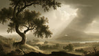 Old Oak Stormy Valley artwork