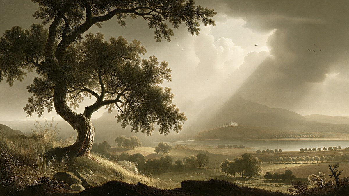 Old Oak Stormy Valley artwork