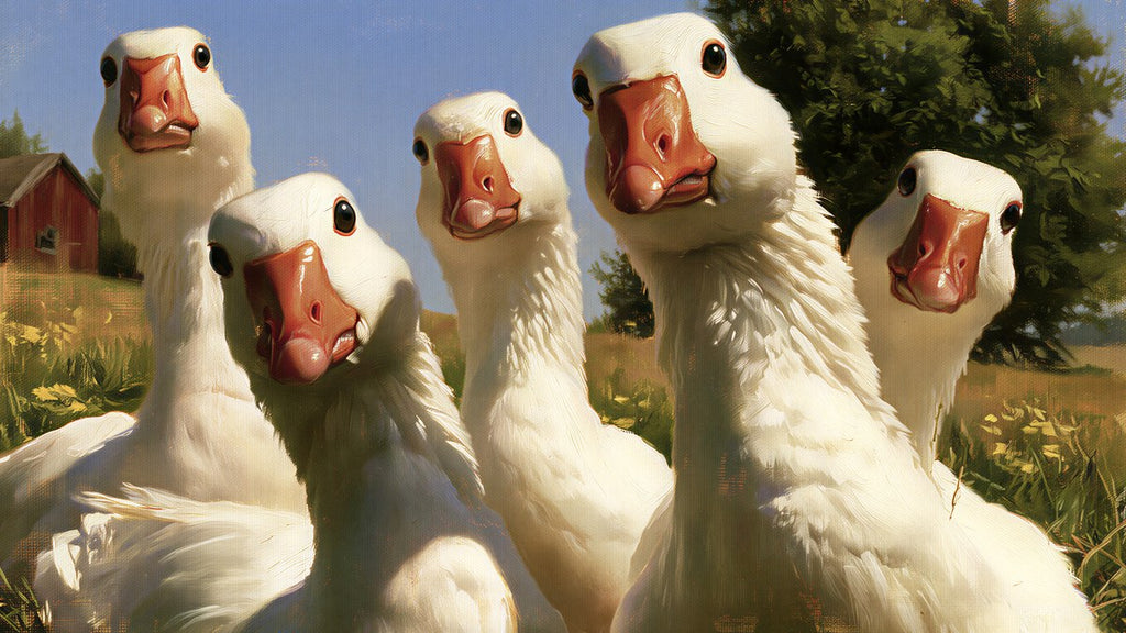 Curious Farm Geese artwork