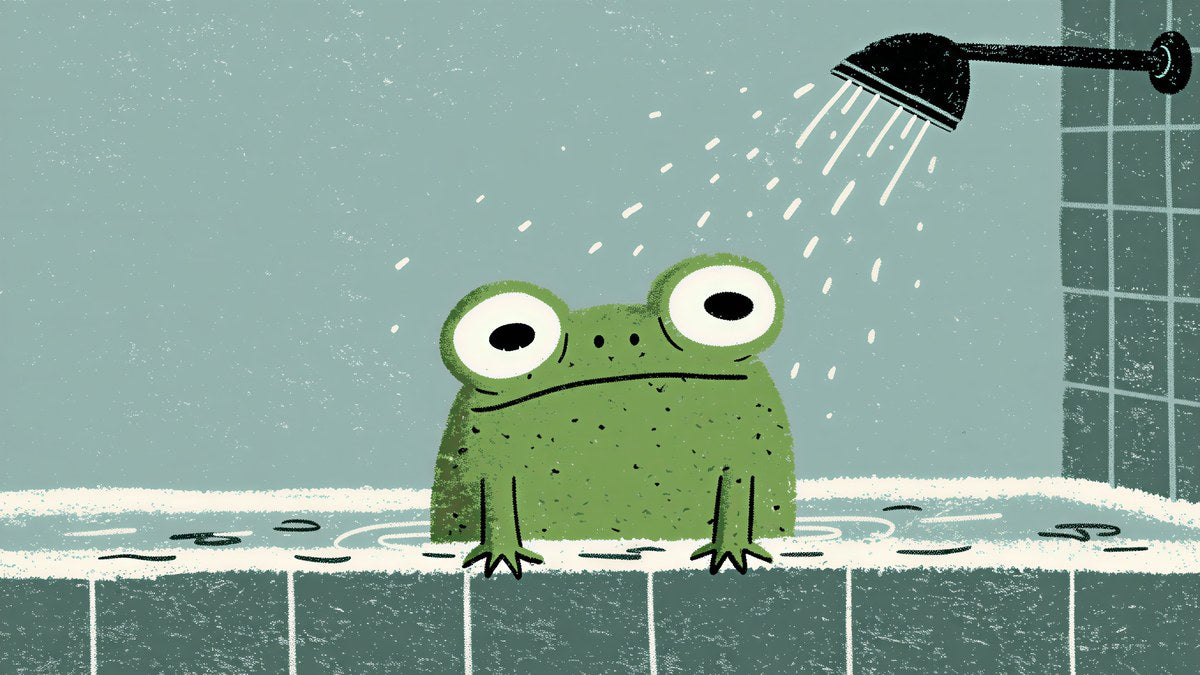 Shower Time Frog artwork