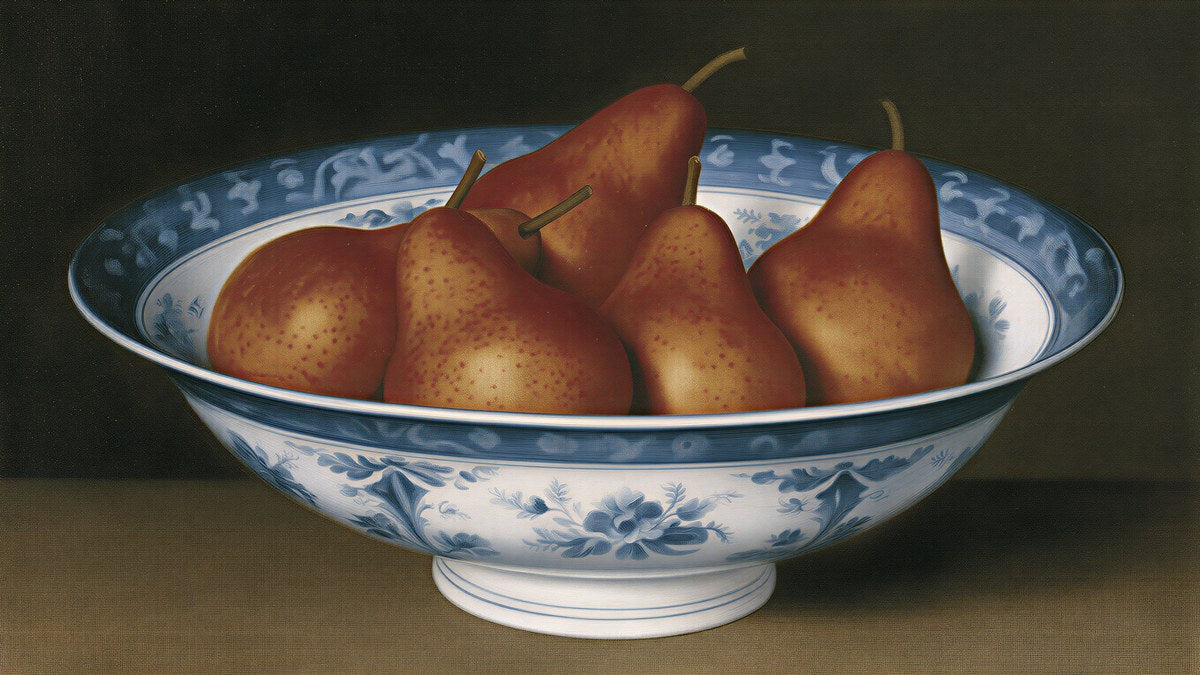 Pears in Porcelain Bowl artwork