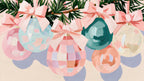 Pink Bow Ornaments artwork