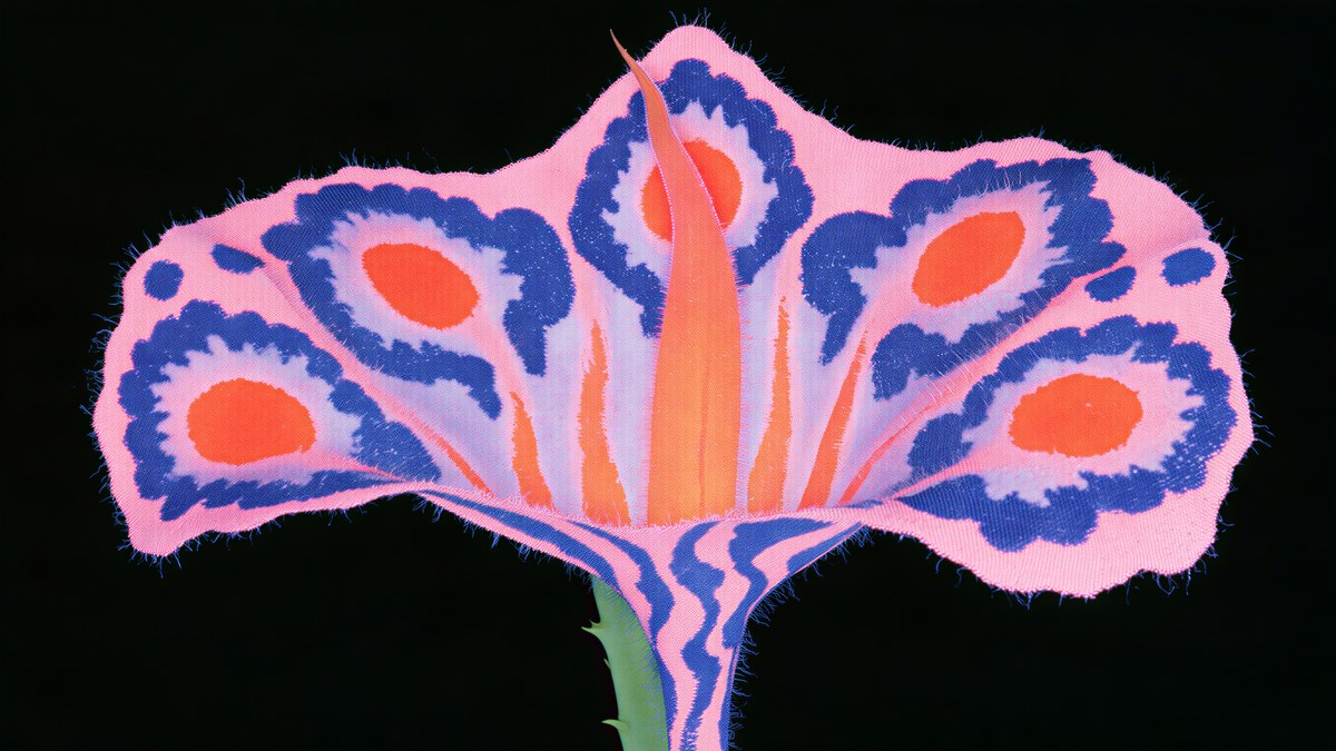 Surreal Felt Flower artwork