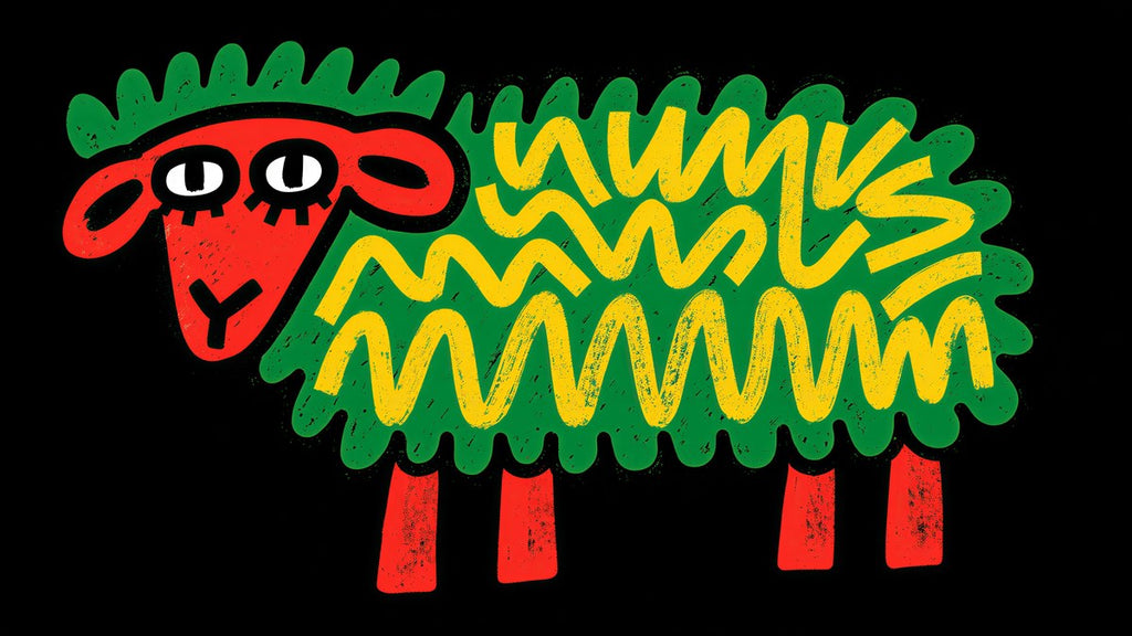 Zigzag Wool Sheep artwork
