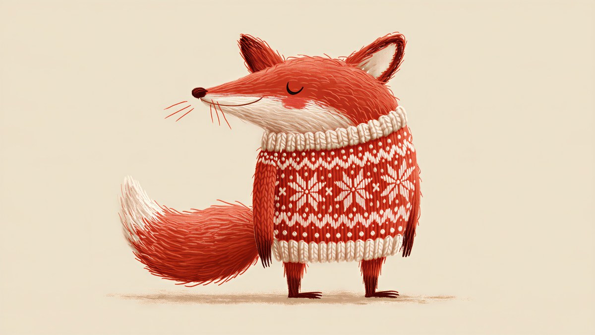 Nordic Sweater Fox artwork