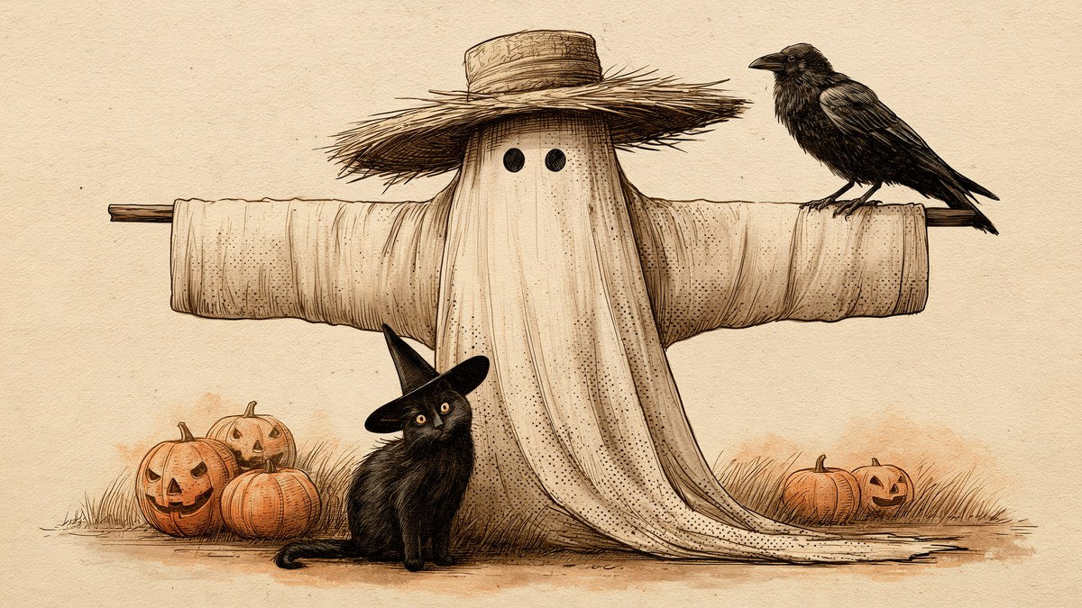 Straw Hat Scarecrow artwork