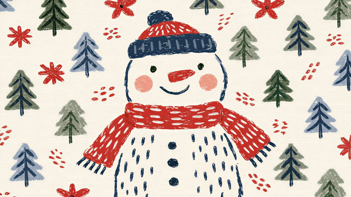 Crayon Snowman artwork