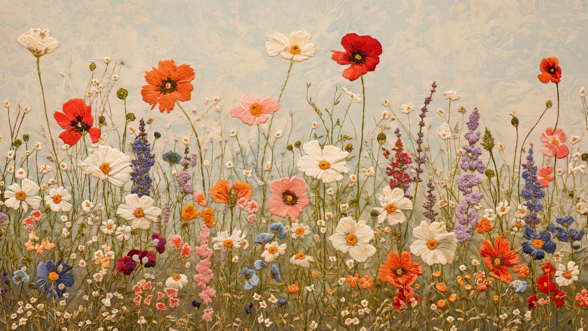 Poppy Daisy Meadow artwork