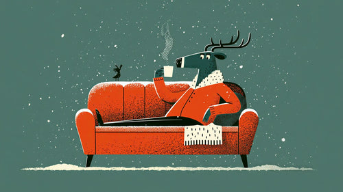 Cardigan Reindeer Lounge artwork
