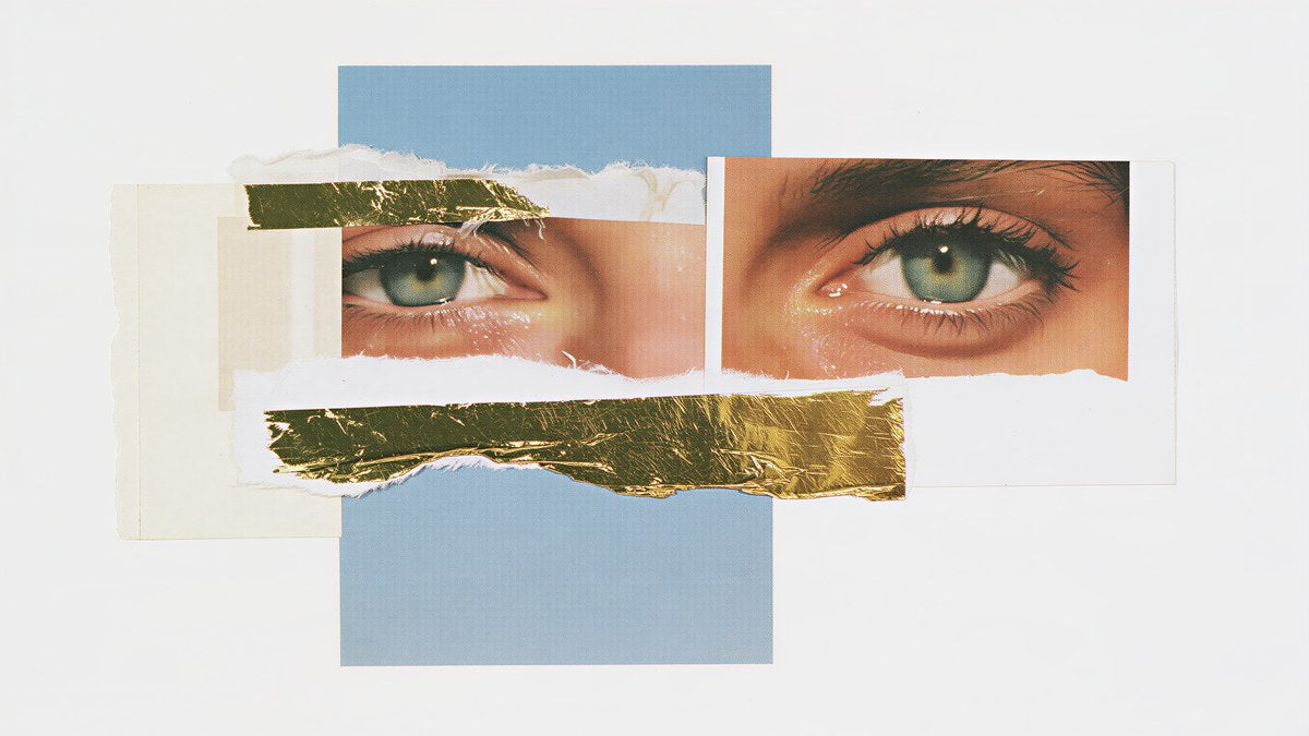Teary Eyes Gold Collage artwork