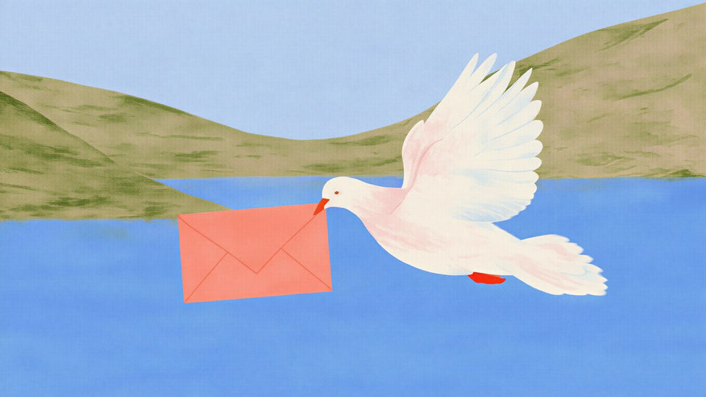 Dove with a Letter artwork