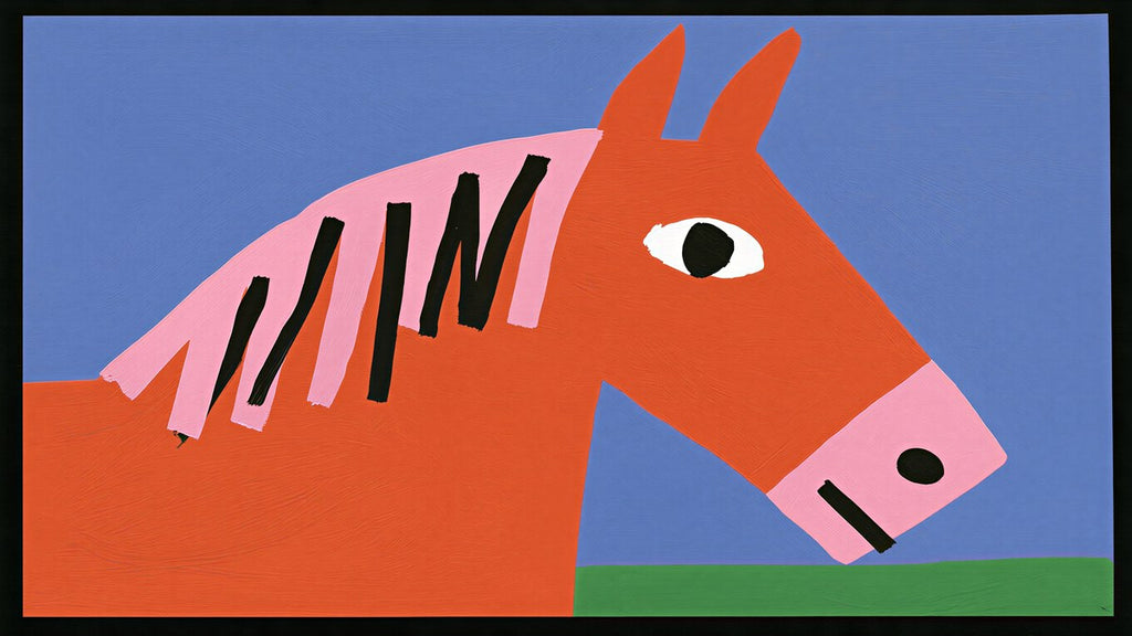 Orange Naive Horse artwork
