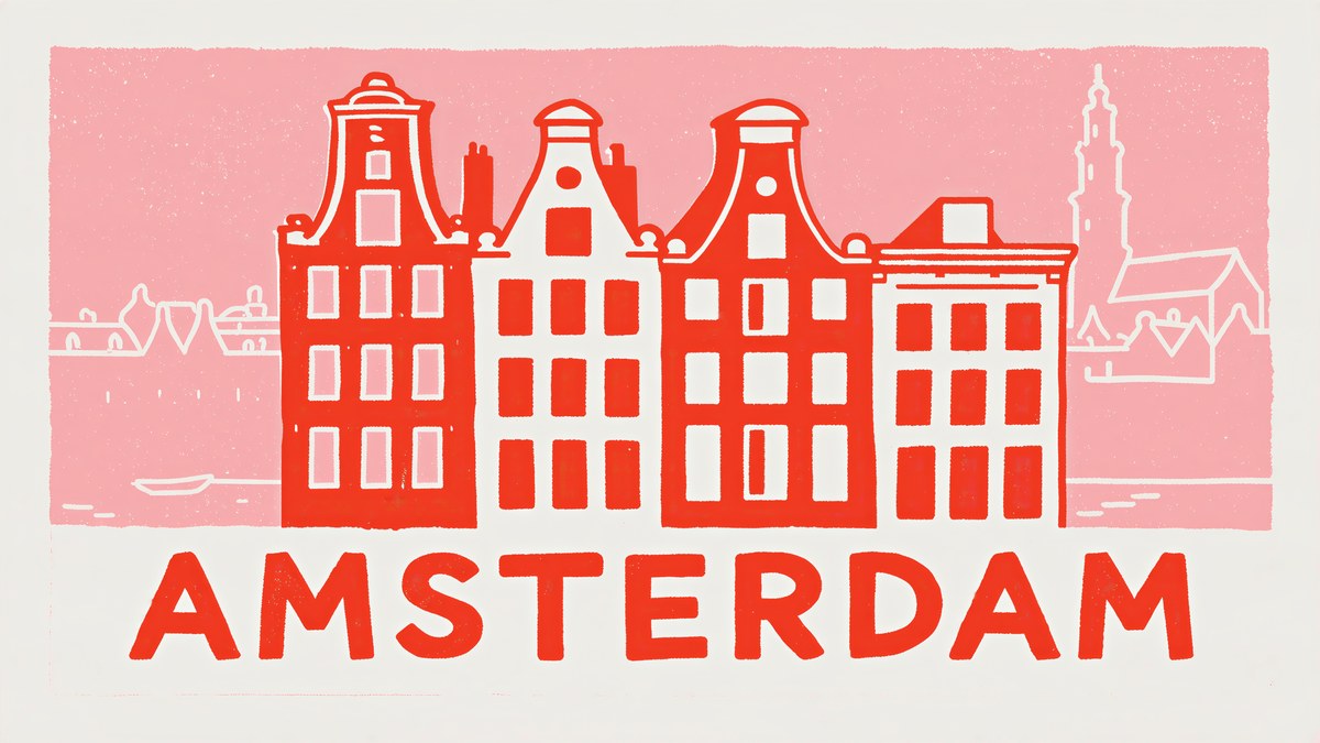 Amsterdam Canal Houses artwork