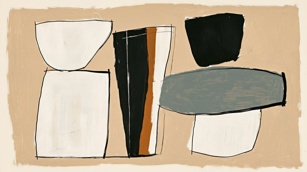 Beige and Black Blocks artwork