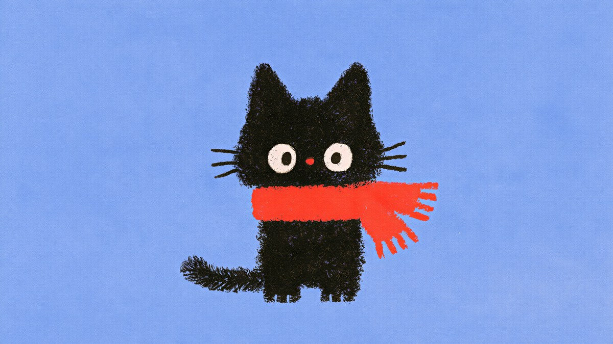 Red Scarf Kitten artwork