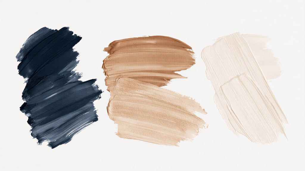 Navy Tan Cream Swatches artwork