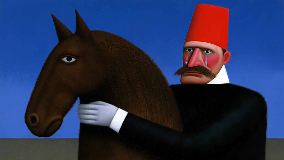 Red Fez and Horse artwork