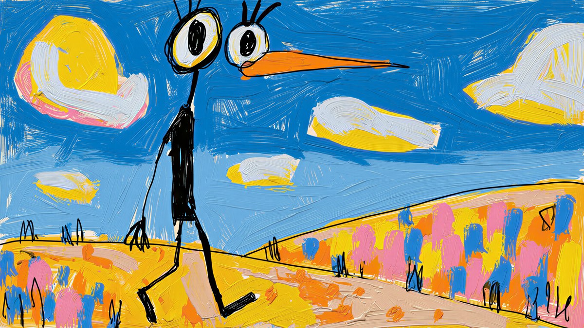 Beaked Alien Stroll artwork