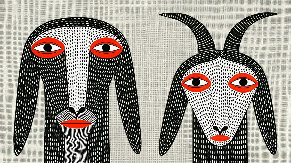 Dotted Folk Goats artwork