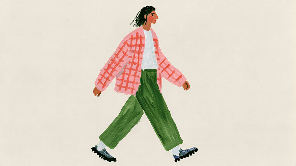 Pink Check Stroll artwork