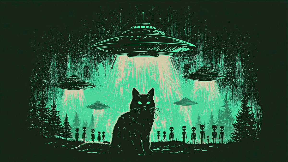 Black Cat Alien Boss artwork