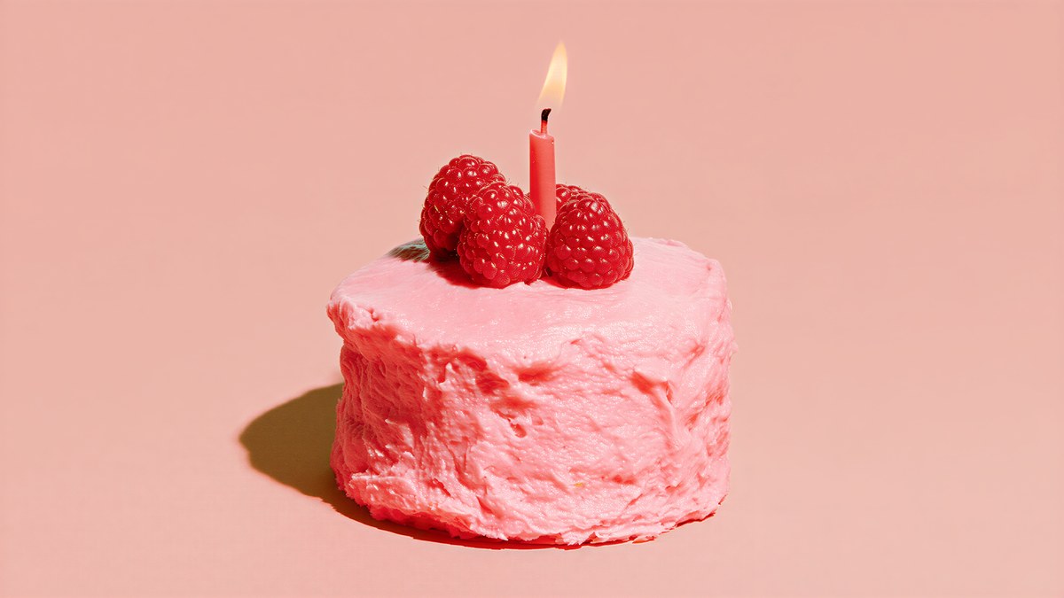 Raspberry Birthday Cake artwork