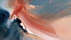 Coral and Navy Swirl artwork