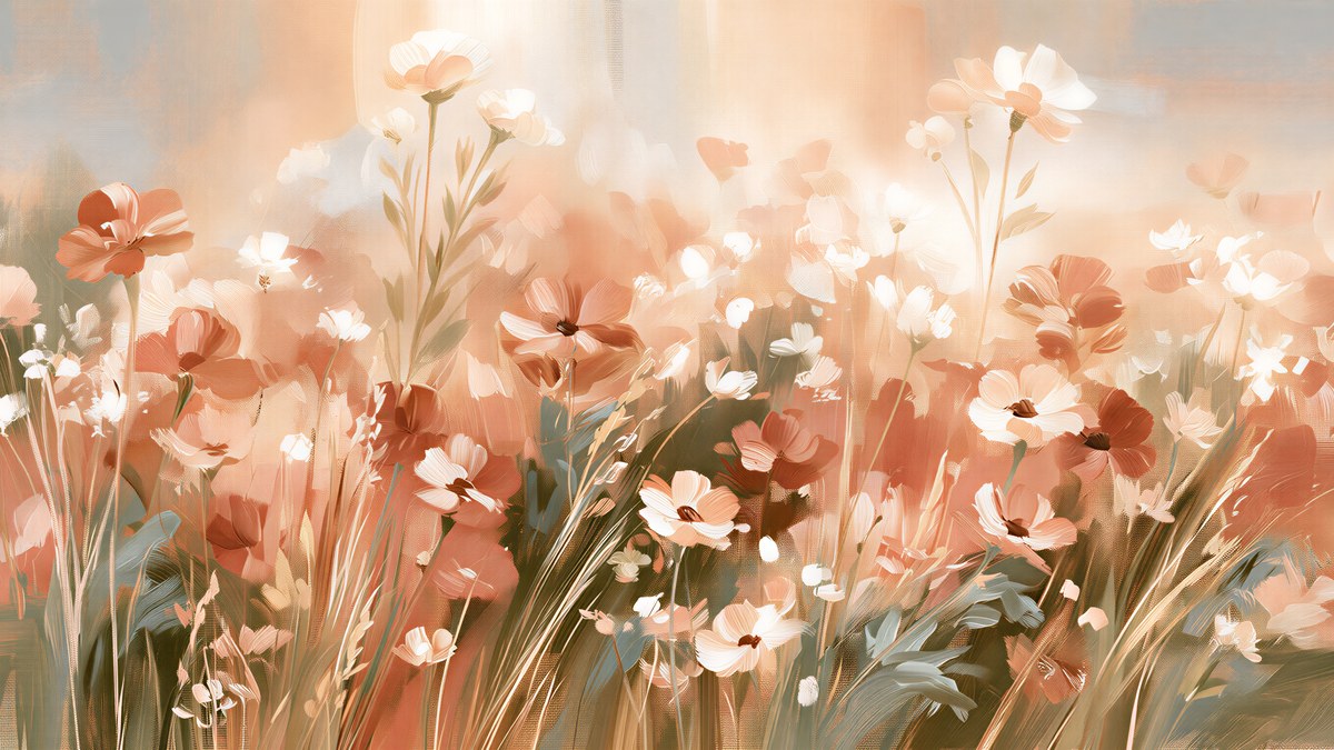 Terracotta Wildflower Field artwork