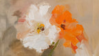 Orange and White Poppies artwork