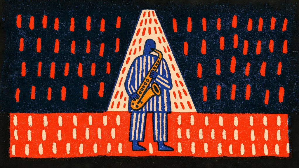 Spotlight Saxophone Player artwork