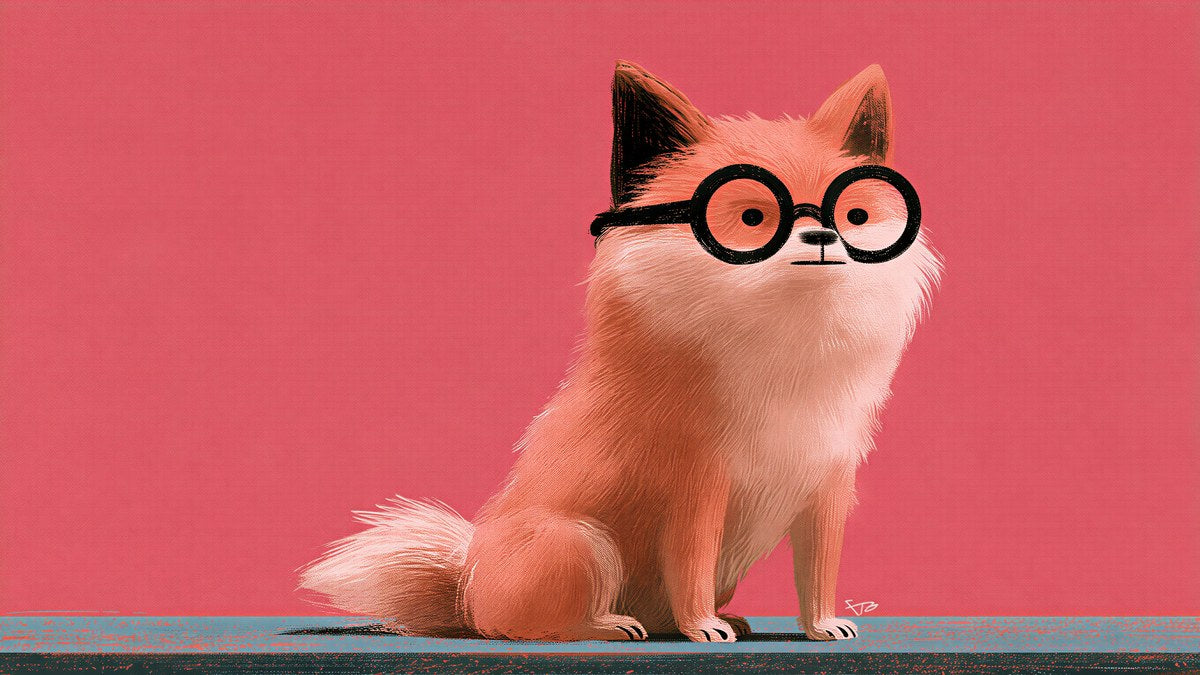 Serious Pink Pup artwork
